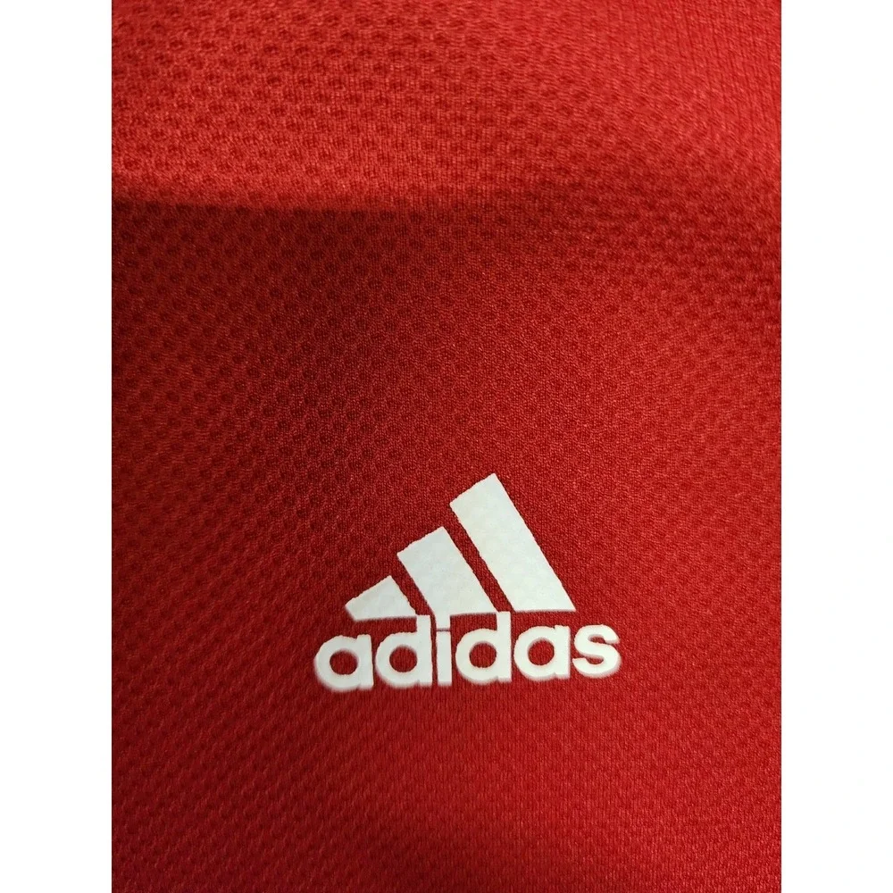 Adidas Mens 2XL Red ClimaCool Western & Southern Open Cincinnati Polo Shirt